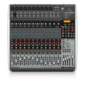 QX2442USB : Premium 24-Input 4/2-Bus Mixer with XENYX Mic Preamps & Compressors, Klark Teknik Multi-FX Processor, Wireless Option and USB/Audio Interface