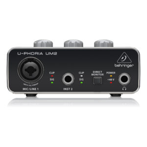 UM2 : Audiophile 2x2 USB Audio Interface with XENYX Mic Preamplifier