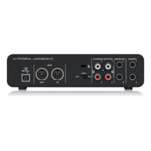 UMC204HD : Audiophile 2x4, 24-Bit/192 kHz USB Audio/MIDI Interface with Midas Mic Preamplifiers