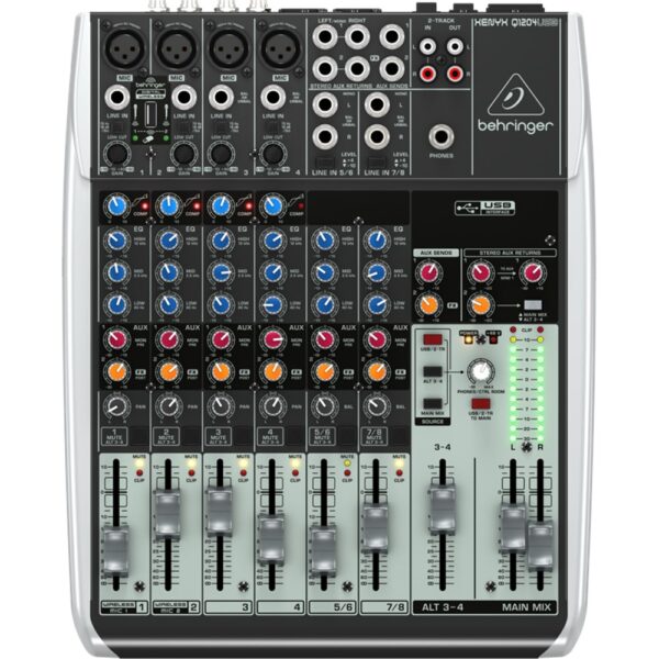 Behringer Xenyx Q1204USB 12 Input 2/2 Bus Mixer With USB